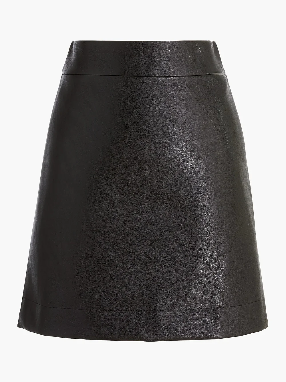 J. Crew Faux-leather A-line mini skirt Jcrew factory black Size 6